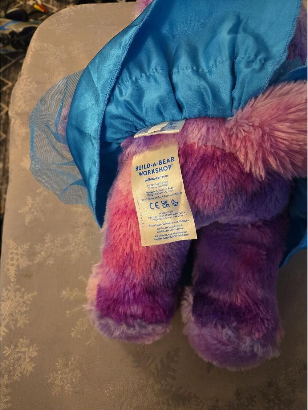 Build-A-Bear Workshop Purple Starry Night Fox with Blue Tutu Dress - Picture 3 of 5